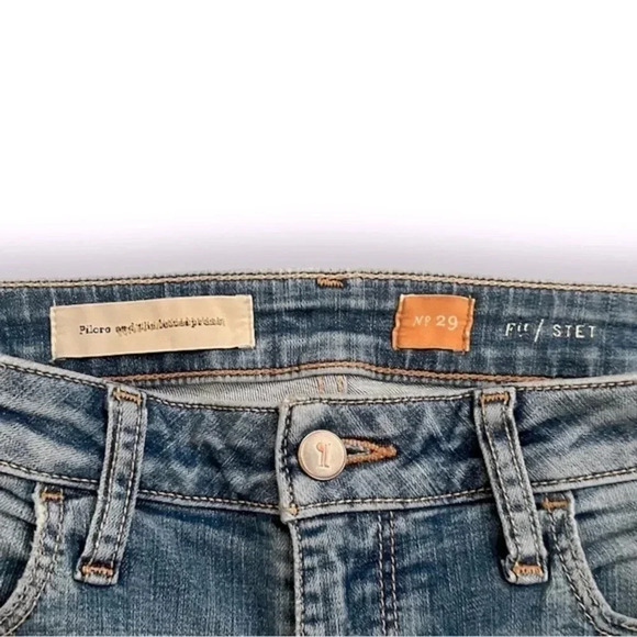 Pilcro Anthropologie Stet Distressed Slim Leg Ankle Length Jeans Women’s Size 29 - Picture 4 of 12